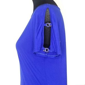 Royal Blue Top with Gold